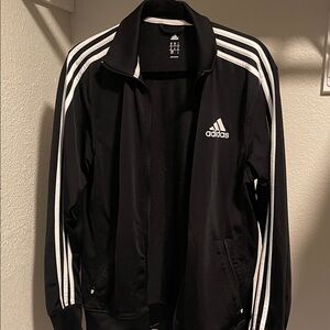 Adidas Black Jacket with White Accents